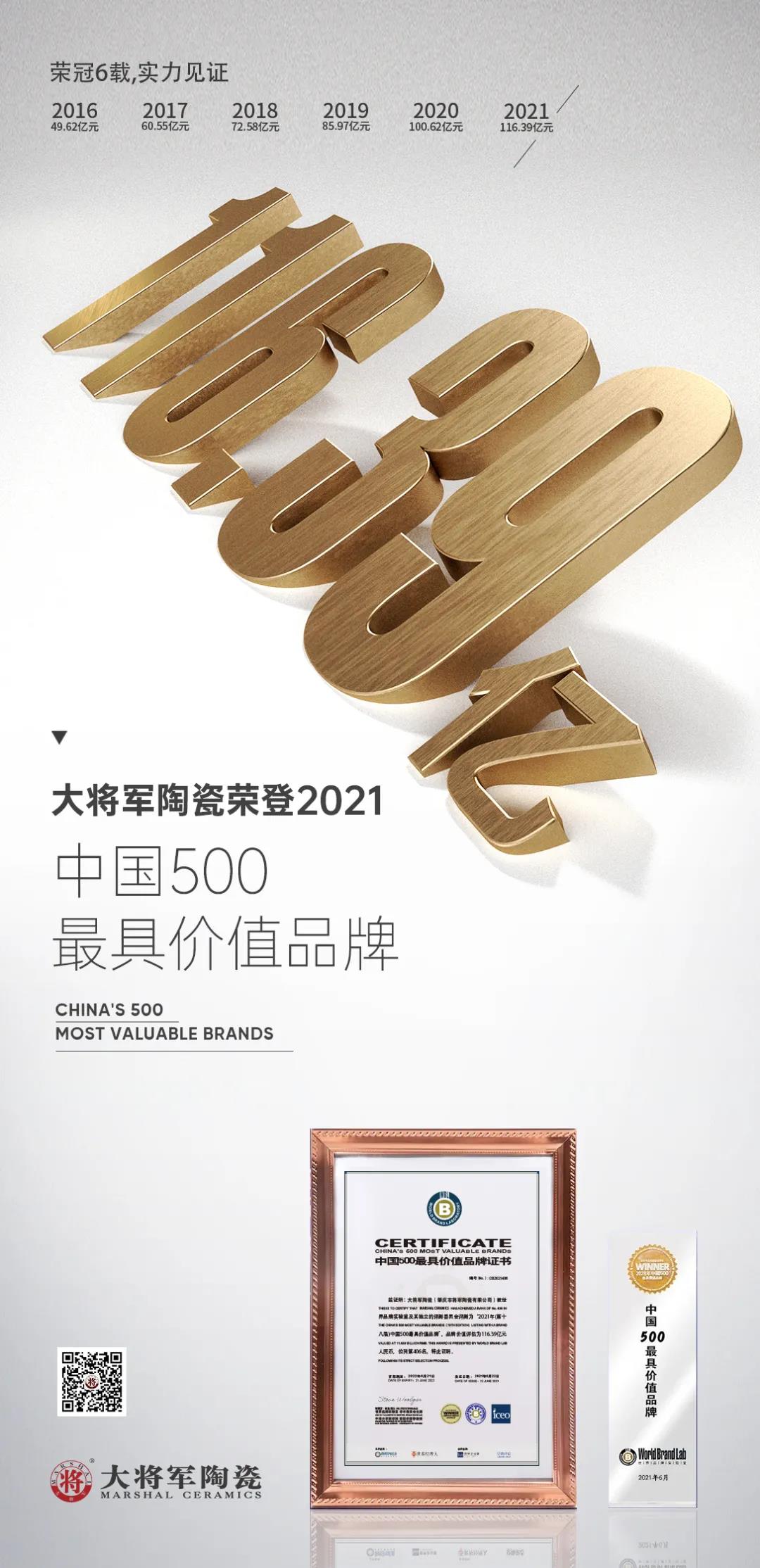 超200亿！永乐app两大品牌荣膺“中国500价值品牌”(图2)